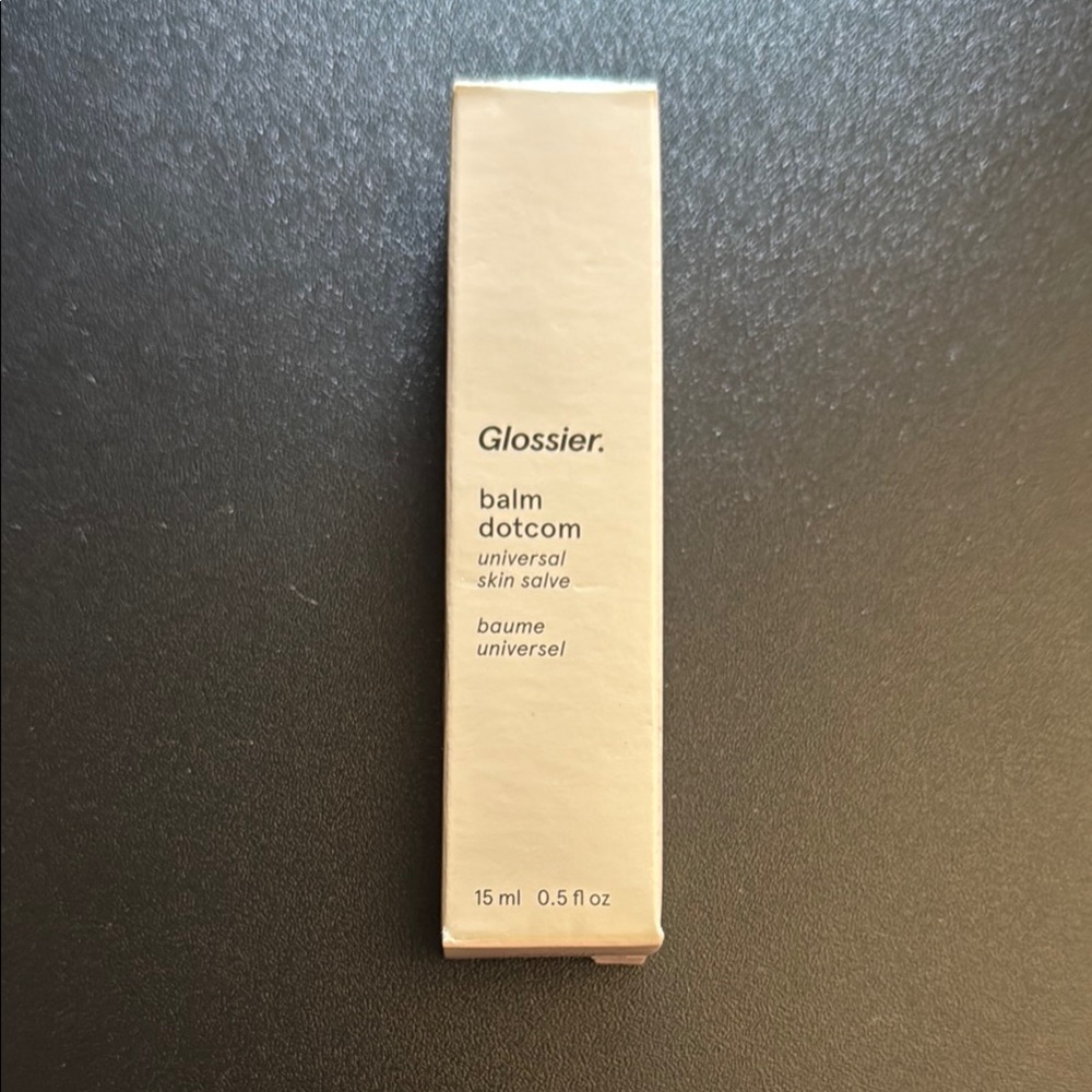 Glossier Balm Dotcom in Cream Packaging